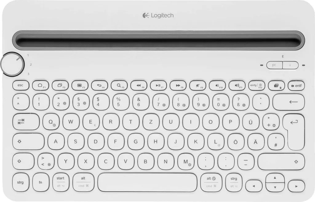 Logitech K480 Clavier Bluetooth Blanc : Tapez sur 3 Appareils à la Fois - 4