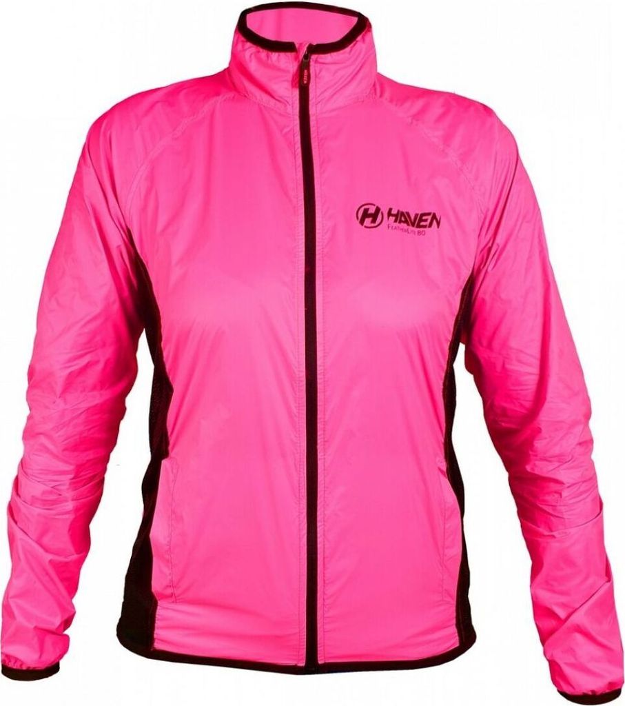 HAVEN Winddichte Fahrradjacke - FEATHERLITE BREATH - Rosa/Schwarz M
