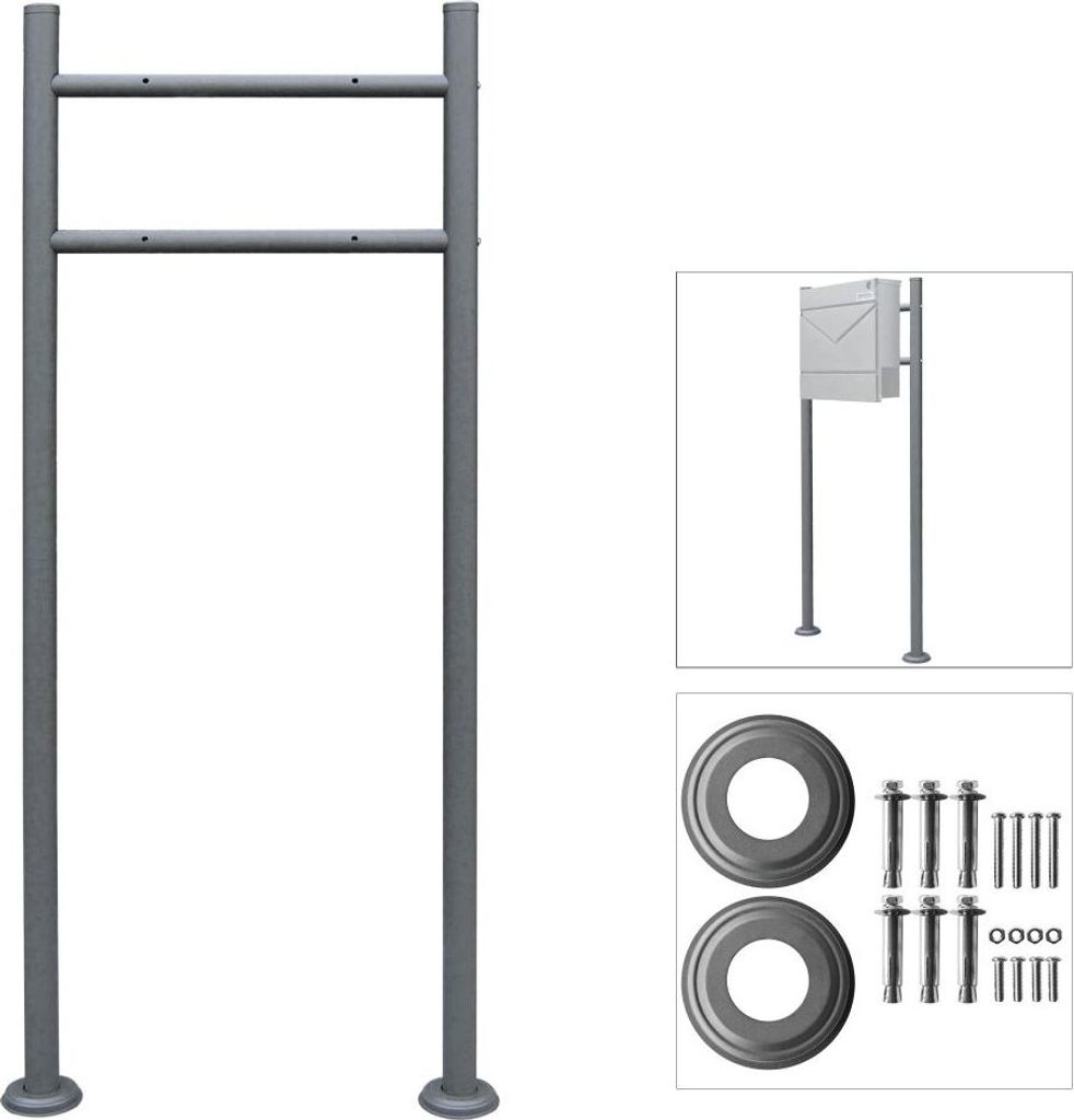 A product image showing a mailbox stand and its components.