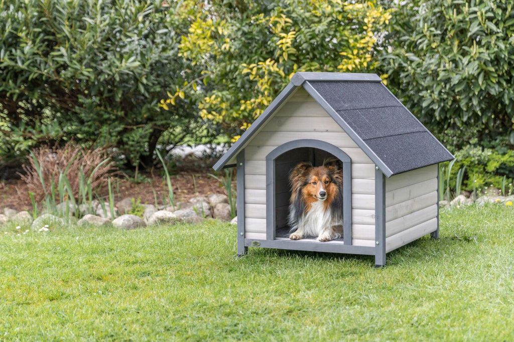 TRIXIE Hundehütte Cottage - grau - 83 × 87 × 101 cm