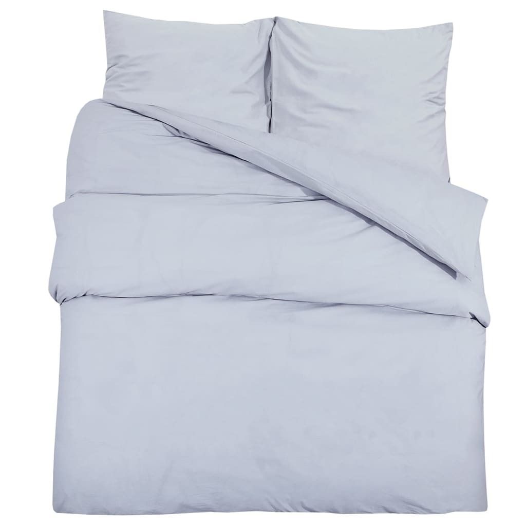 vidaXL Set di biancheria da letto Grigio 140x200 cm Immagine del prodotto 