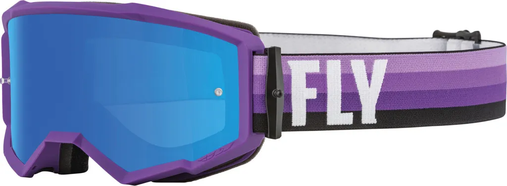 Masque Cross Fly Racing Zone avec Écran Anti-Buée Violet et Noir