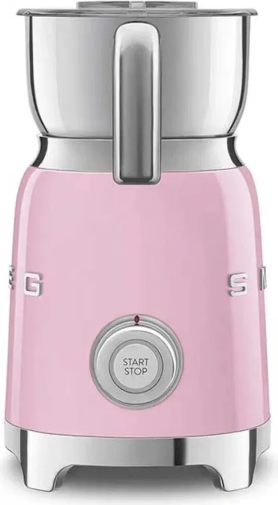 Smeg MFF01PKEU Mousseur à lait induction 500W rose avec 6 programmes