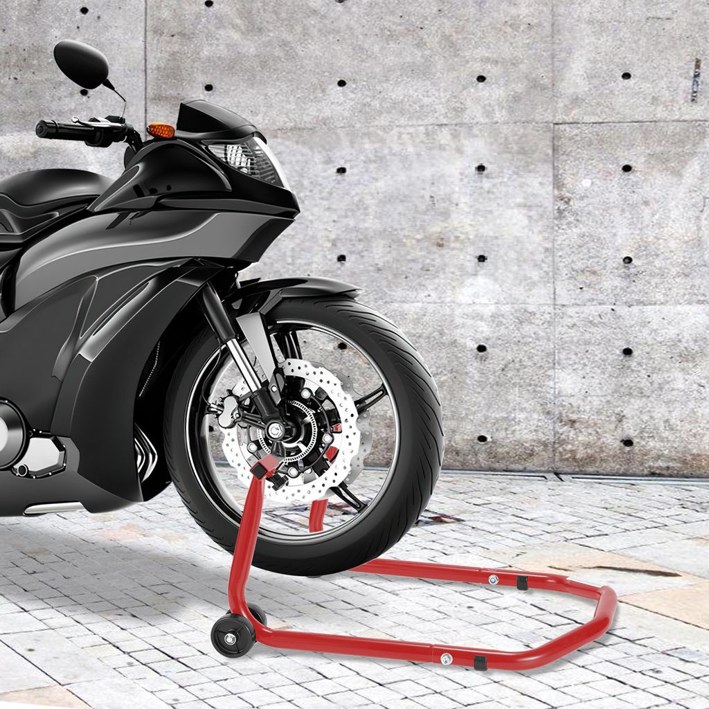Set: Montageständer Hinterrad Universal-Racing S Schwarz Montagestander Vorderrad Classic V Motorradstander Mit V Aufnahmen A062897 0
