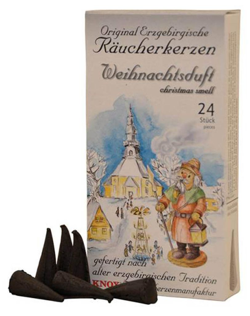 KNOX Räucherkerzen 24 Duftkegel Original Weihnachtsduft Produktbild 