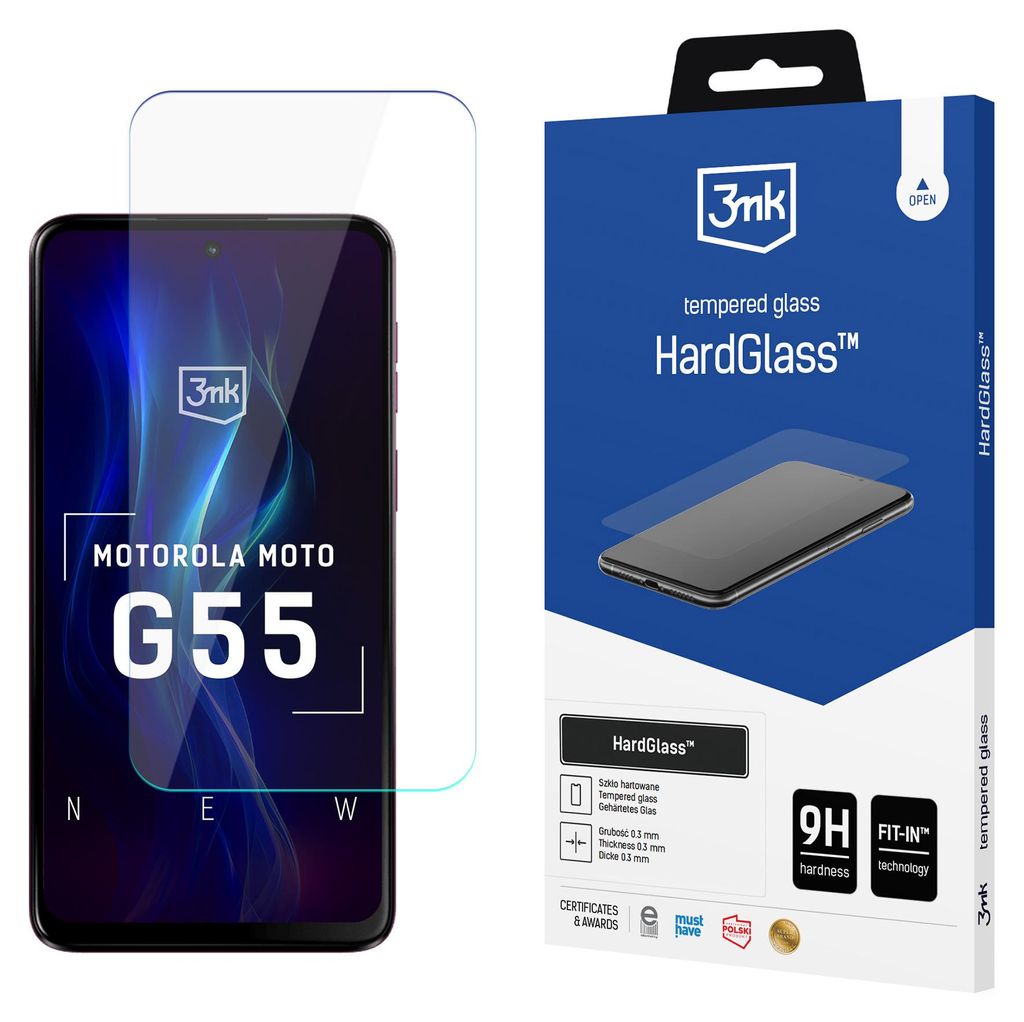 3mk HardGlass Panzerglas für Motorola Moto G55 5G
