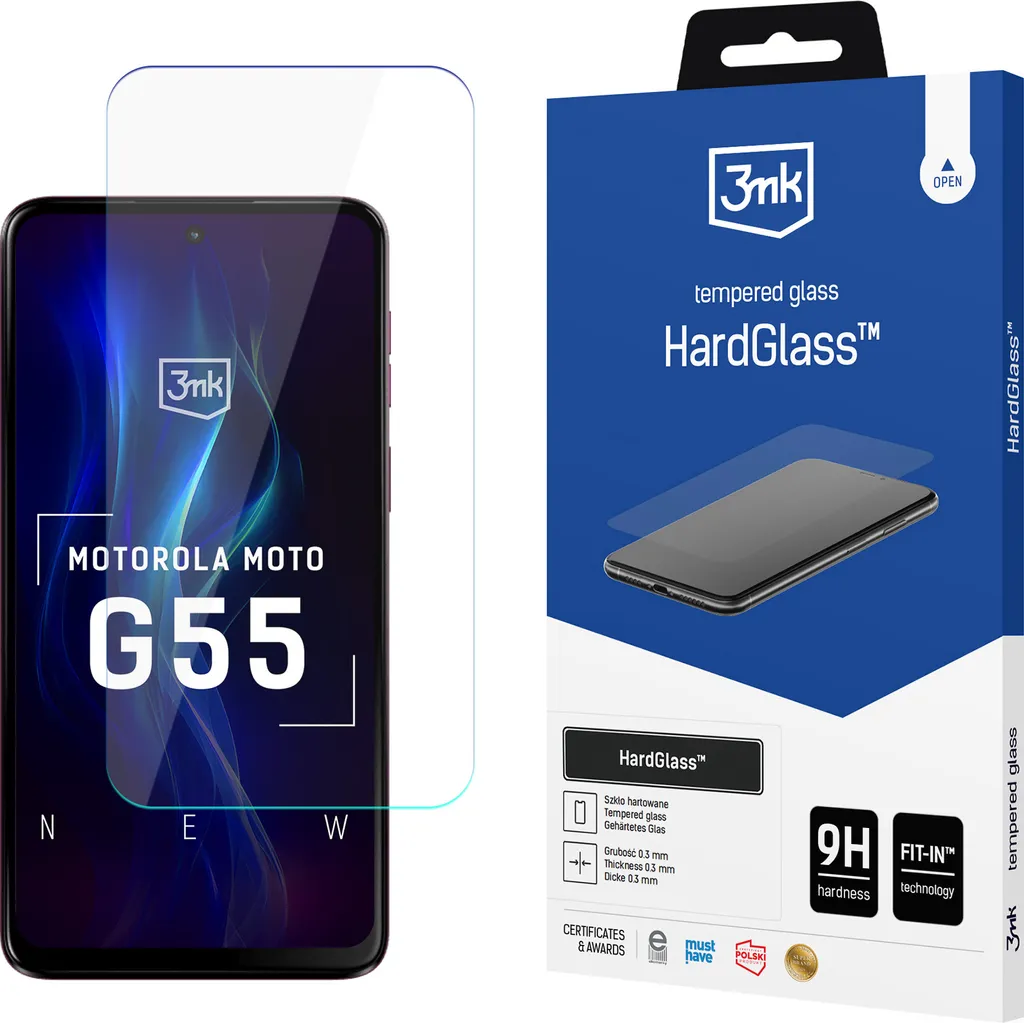 Acquista Vetro 3mk per Motorola Moto G55 5G - Protezione Schermo 9H