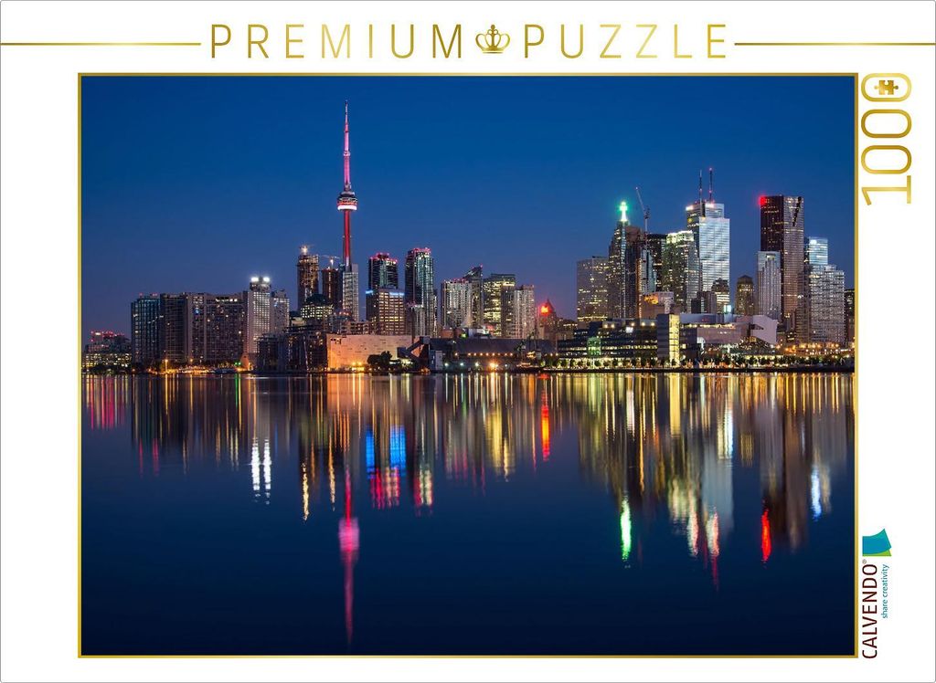 CALVENDO Puzzle Skyline von Toronto | 1000 Teile Lege-Größe 64x48cm Foto-Puzzle für glückliche Stunden