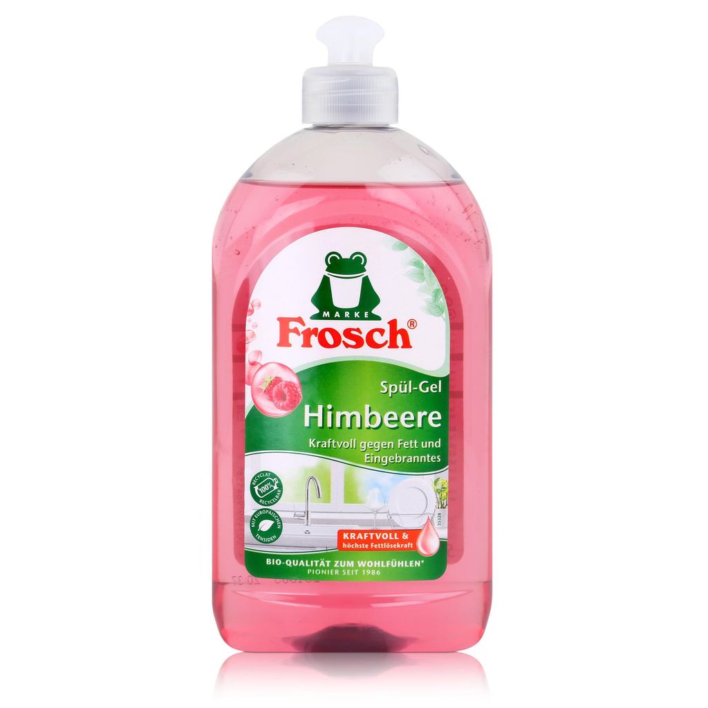 Frosch Spül-Gel Himbeer 500ml - Frei von Mikroplastik (1er Pack)