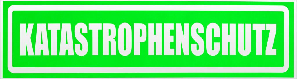 Kiwistar Katastrohenschutz invertiert Magnetschild Schild magnetisch - 30cm Neongrün - Magnetfolie für Auto PKW Kfz