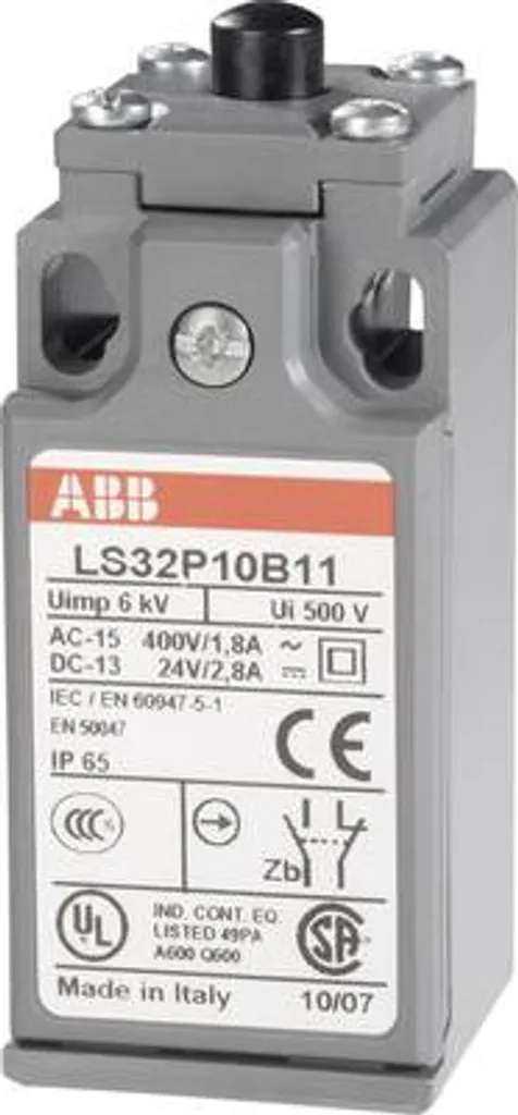 ABB LS32P10B11 Interrupteur de fin de course 400V 1.8A IP65 Robuste