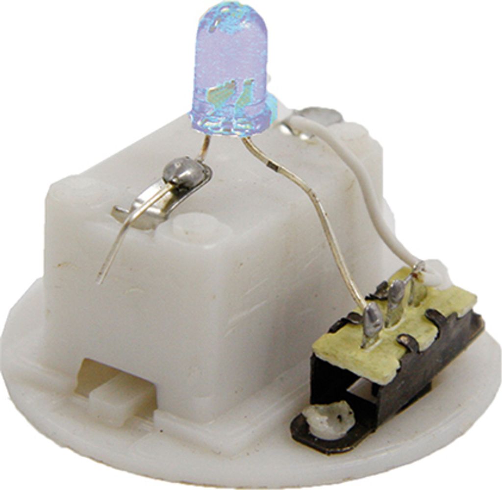 FADEDA LED Licht mit Schalter, blau / Höhe:3 cm / handbemalt / detailgetreue Krippen Figuren - Weihnachten Tisch Dekoration Krippe Zubehör