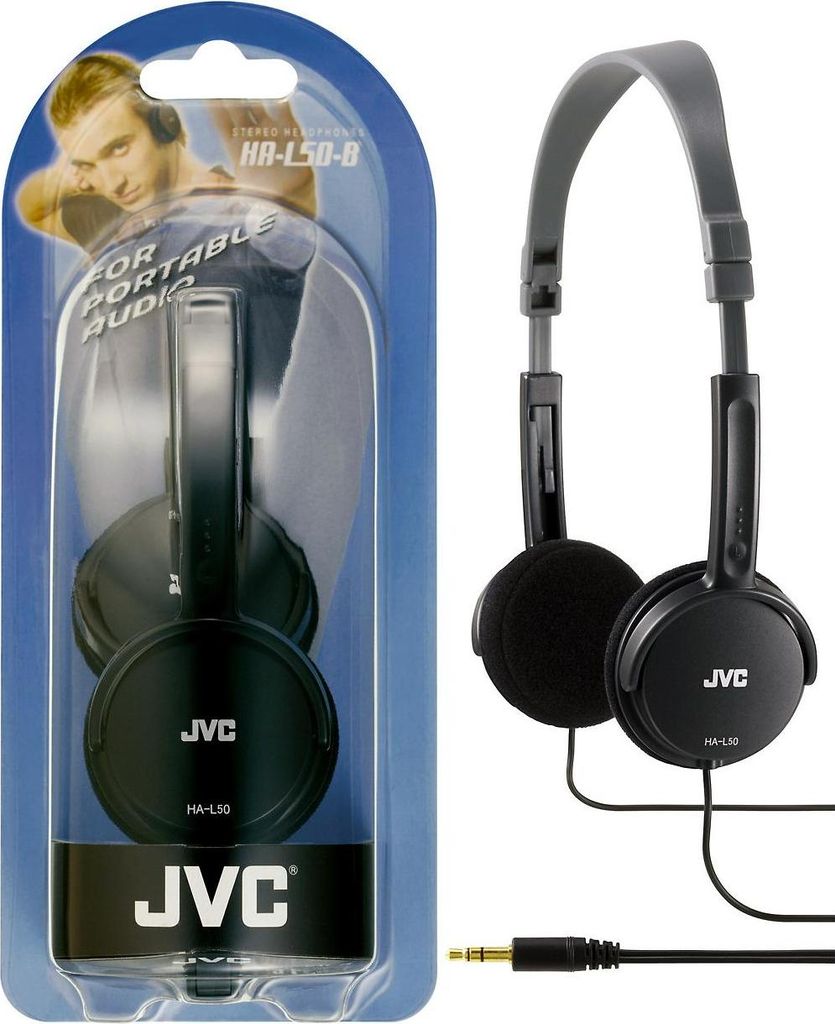 JVC HA-L50-B écouteur/casque Écouteurs Arceau Noir Image du produit 