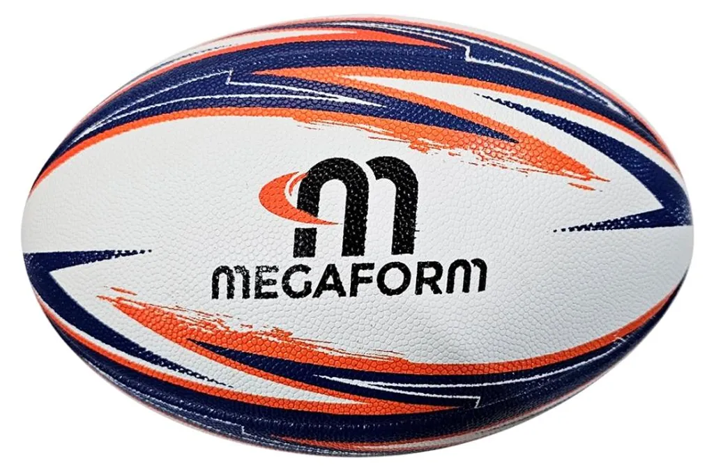 Ballon de rugby antidérapant Megaform 2.0 - Surface grip haute densité