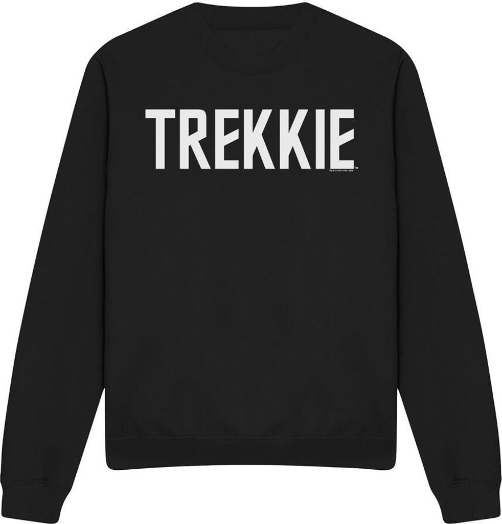 Star Trek - "Trekkie" Sweatshirt für Herren/Damen Uni TV11299 (XL) (Schwarz)