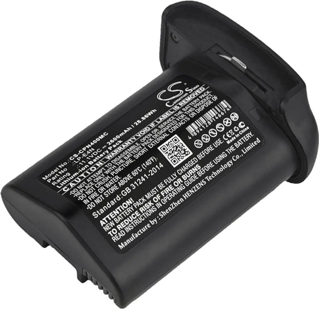 TECHTEK Batteria compatibile con [Canon] 1D Mark 3, 1D Mark 4, 1DS Mark 3, 1DX, 540EZ, 550EX, 580EX, 580EX-II, EOS 1DX Mark 2, EOS-1D Mark IV, EOS-1D