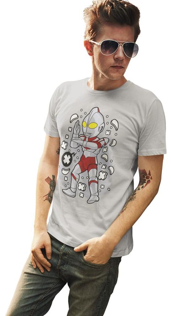 D&B Uni Polo PC00114 Ultraman Grau-Größe 2XL