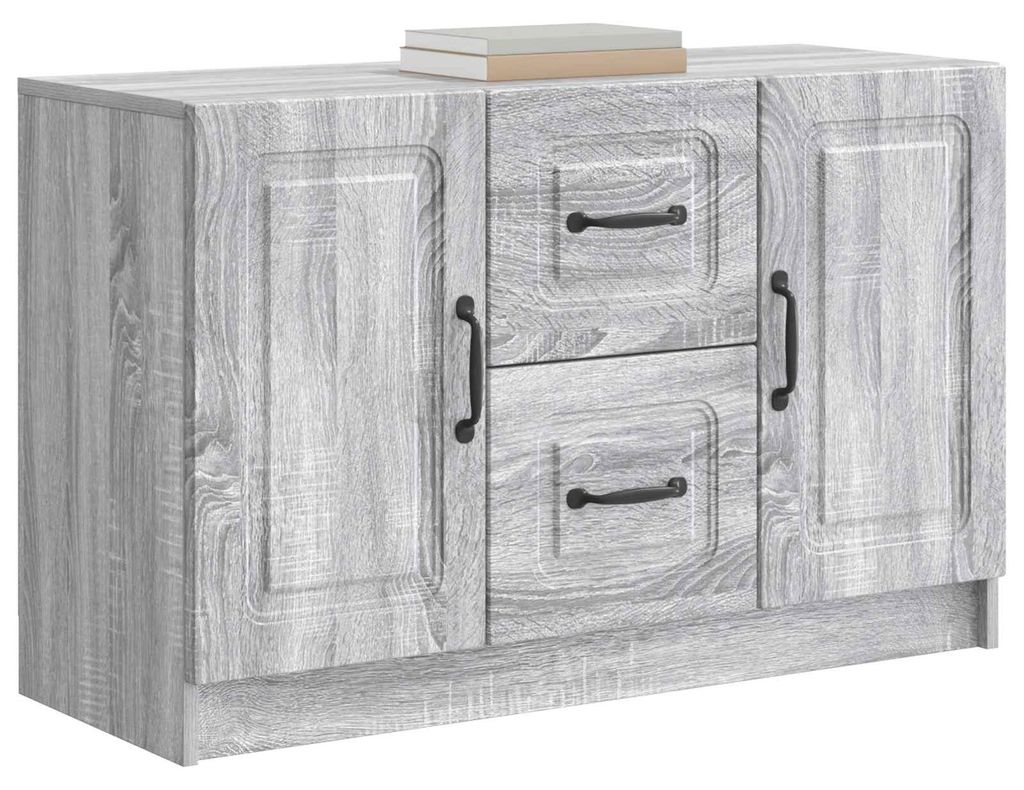 Maison Exclusive - Sideboard Graues Sonoma 89 x 34,5 x 57 cm Holzwerkstoff