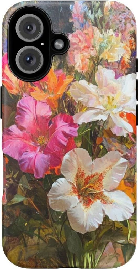Farbenfrohes Blumenbouquet – Hülle Kompatibel mit iPhone 16
