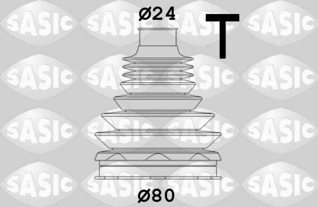 SASIC Faltenbalgsatz Antriebswelle Innen für FIAT 500 (312) 1906111
