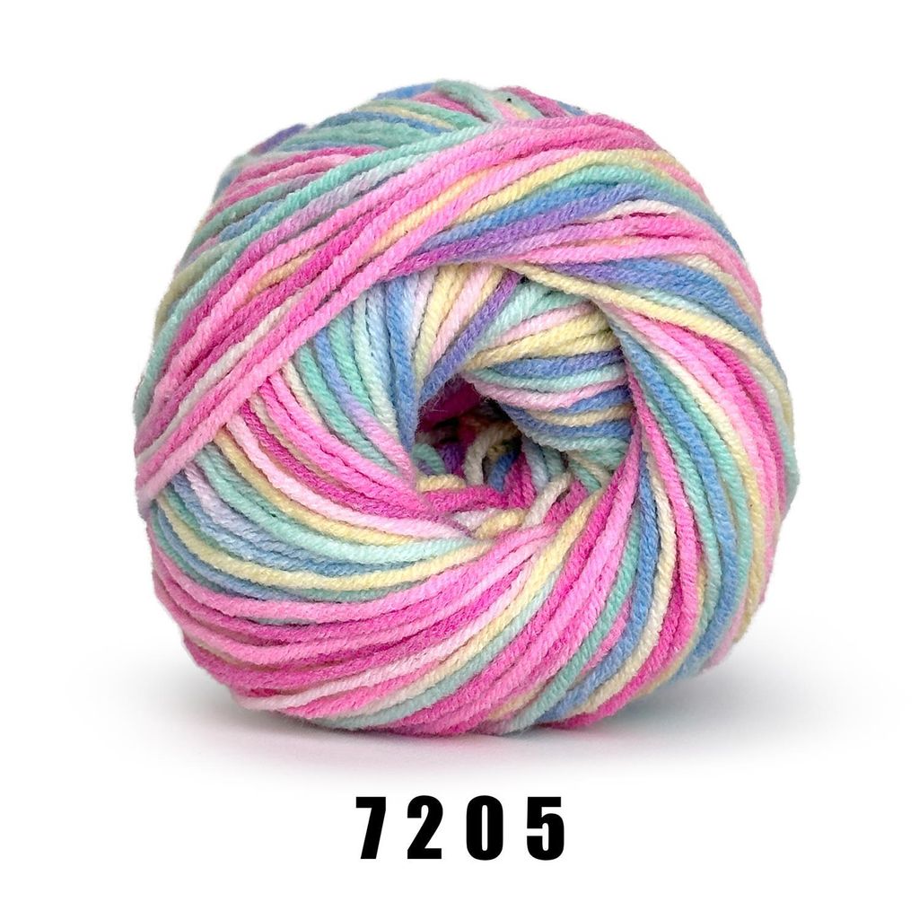 YarnArt Jeans Crazy (50g/160m) 7205 blumenwiese Produktbild 