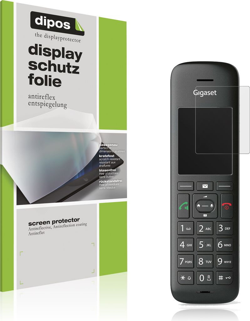 4x Schutzfolie für Gigaset CE 575 HX matt Displayschutzfolie Folie Display Schutz dipos