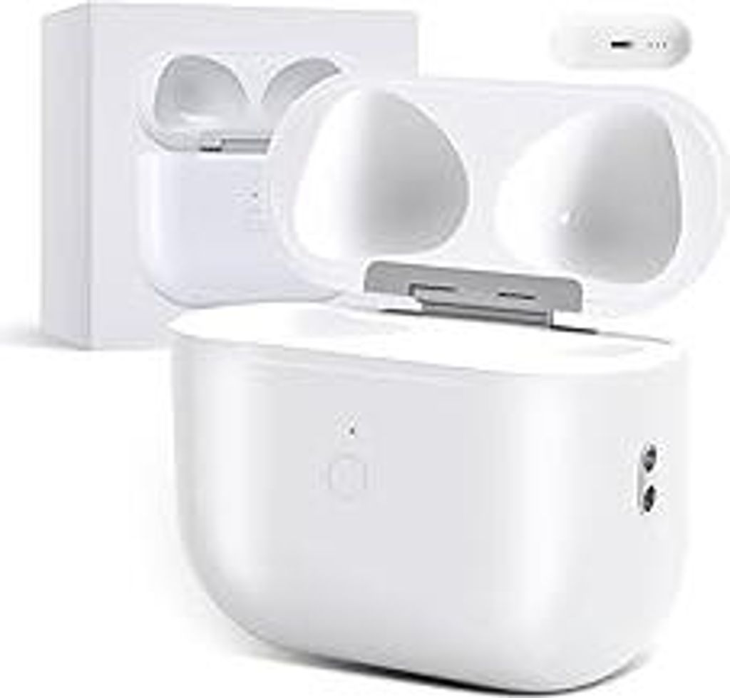 Kabellose Ladecase Kompatibel mit AirPods 3, Wireless Charging Case Original Ersatz Replacement, 620 mAh Air-Pods-Ladeetui mit Bluetooth-Pairing-Sy...