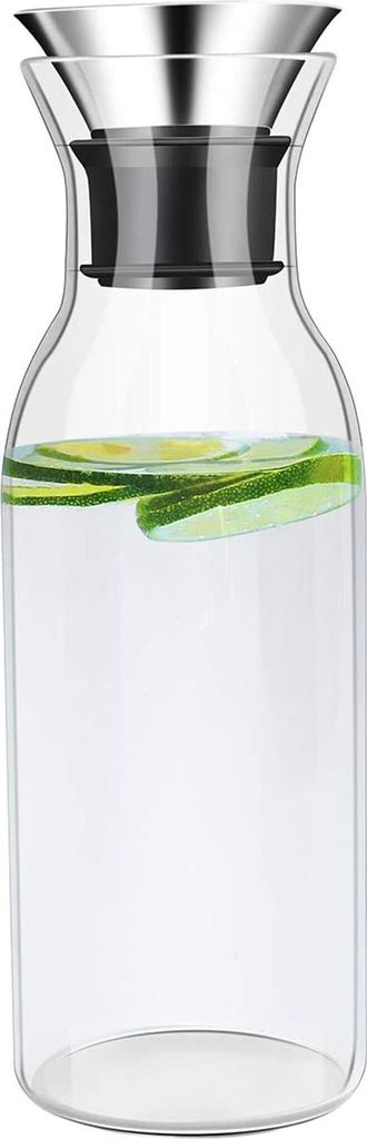 Borosilikatglas-Karaffe mit tropffreiem Deckel, 1,5 l, für Produktbild 