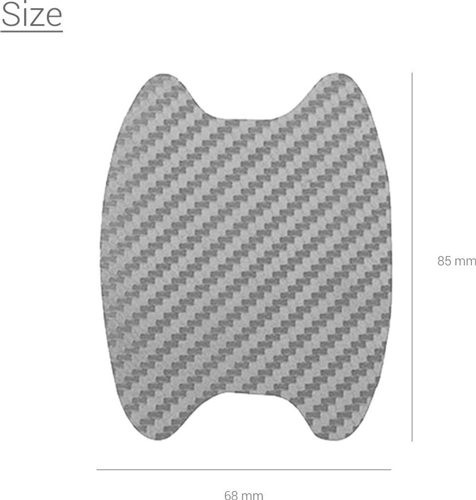 4 Stücke Universal Carbon Fiber Auto Türgriff Film Aufkleber Auto Anti Scratch