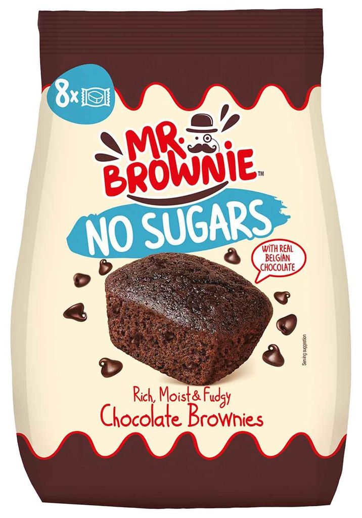 Mr. Brownie Chocolate Brownies No Sugars 200g Produktbild 
