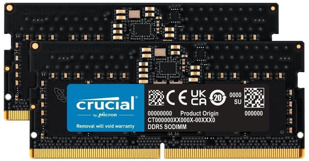 Kit de memoria DDR5-4800, 64 GB (2 módulos de 32 GB), tipo Imagen del producto 