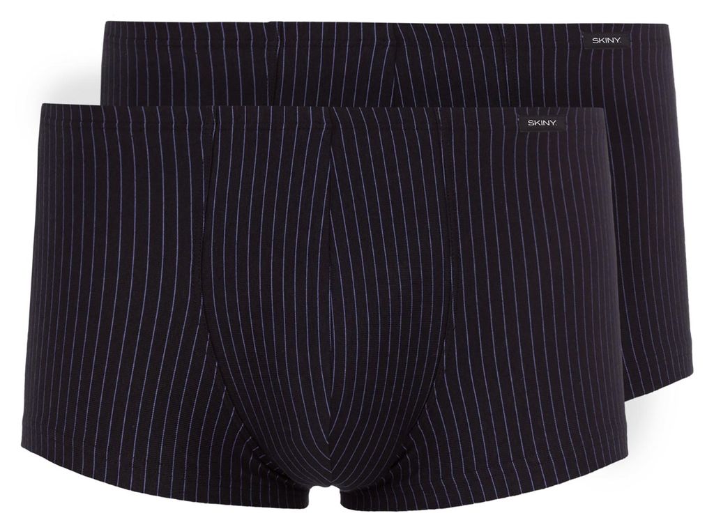 Skiny Herren Pants 2er Pack Baumwolle Advantage Shadow Stripes