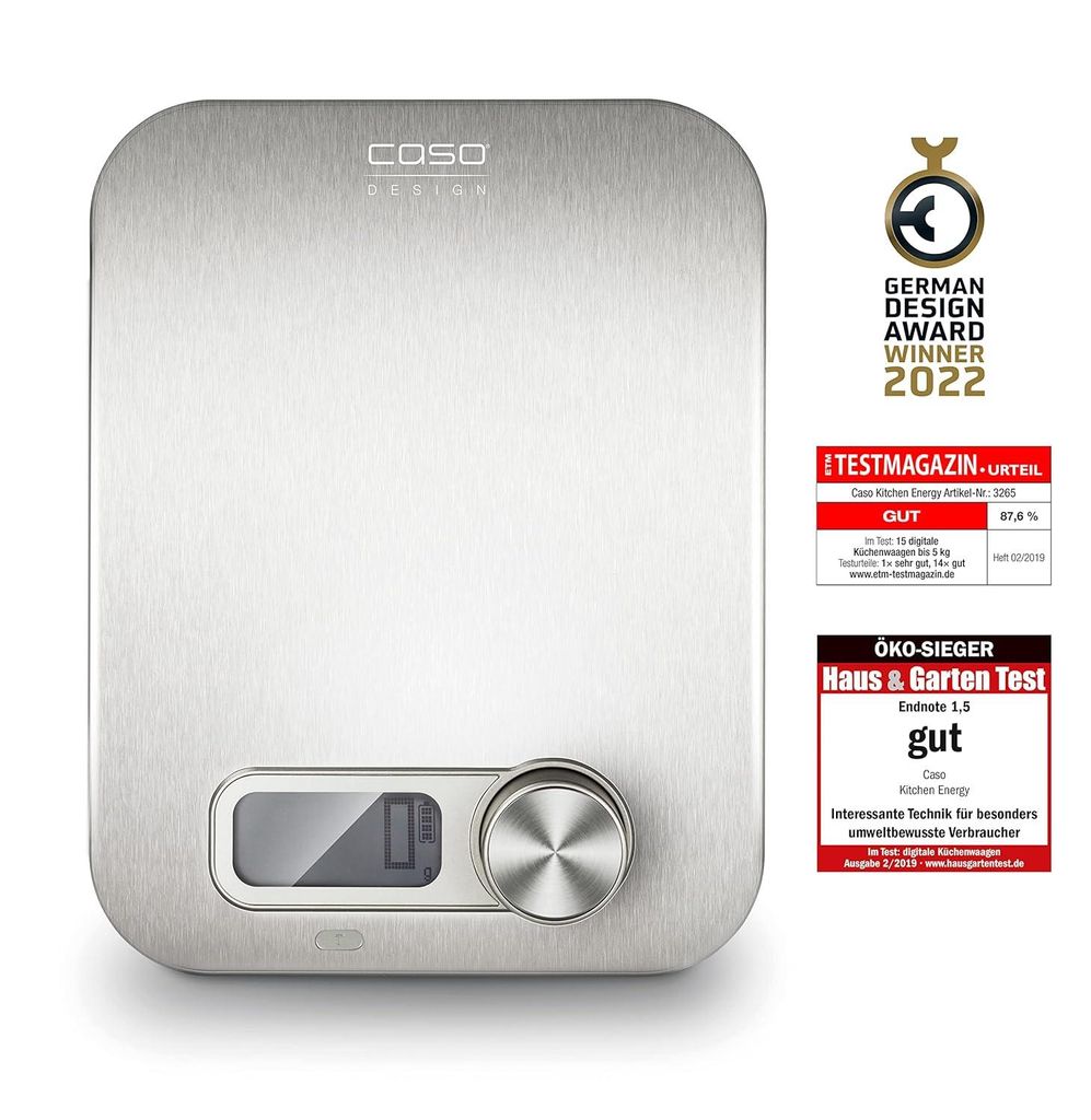 Digitale Küchenwaage ohne Batterien 5kg 1g Präzision Produktbild 