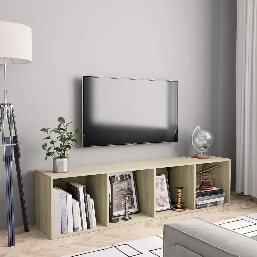 Occasione Mobile TV Libreria 143 cm Rovere Sonoma Maison Exclusive