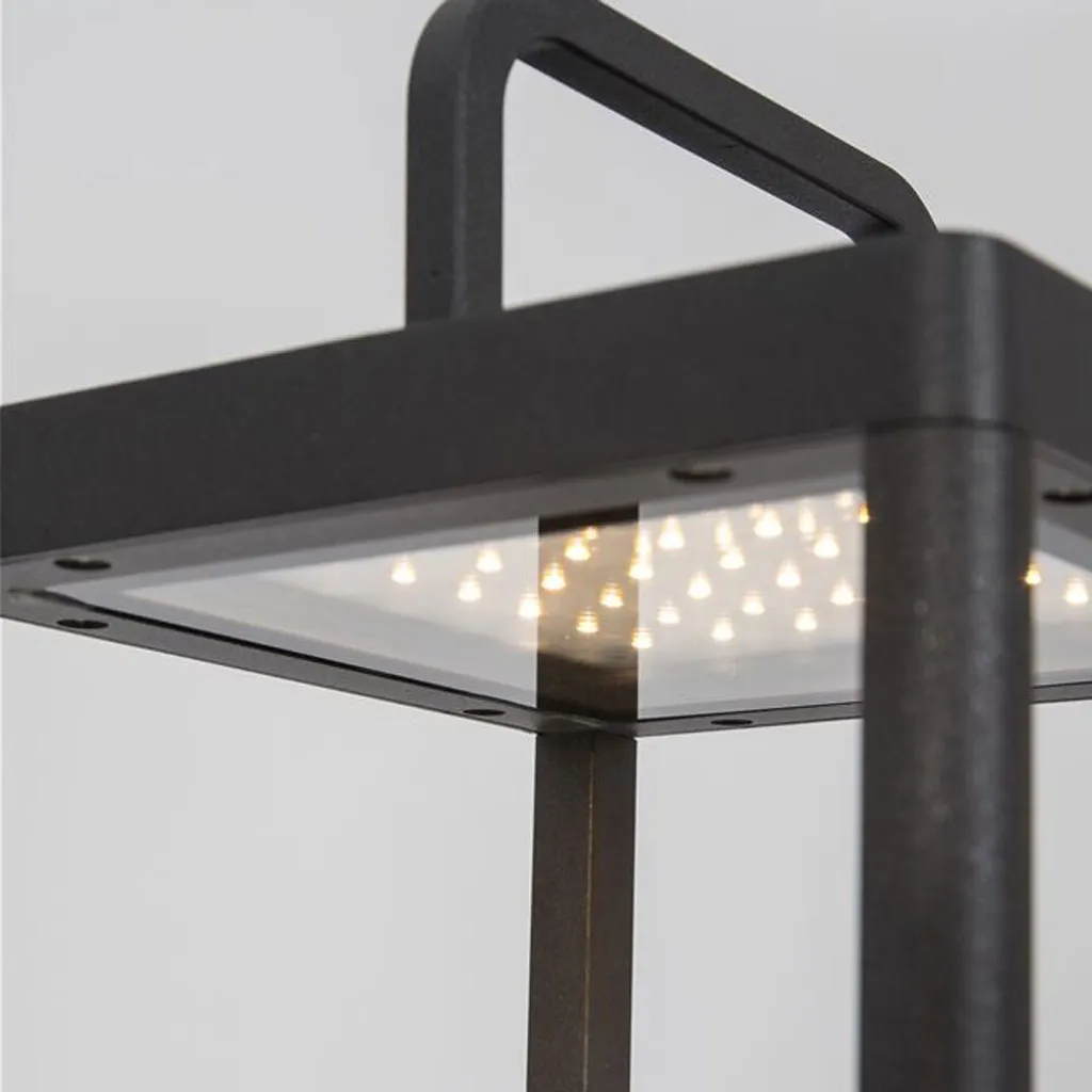 Borne Solaire LED Bali 2W Anthracite de 51cm avec Autonomie Optimale