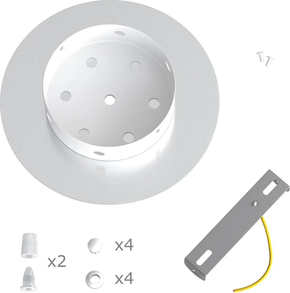 Rosace pour Luminaire Multi-Câbles Blanche Ø 200 mm - Solution Rose-One - 7