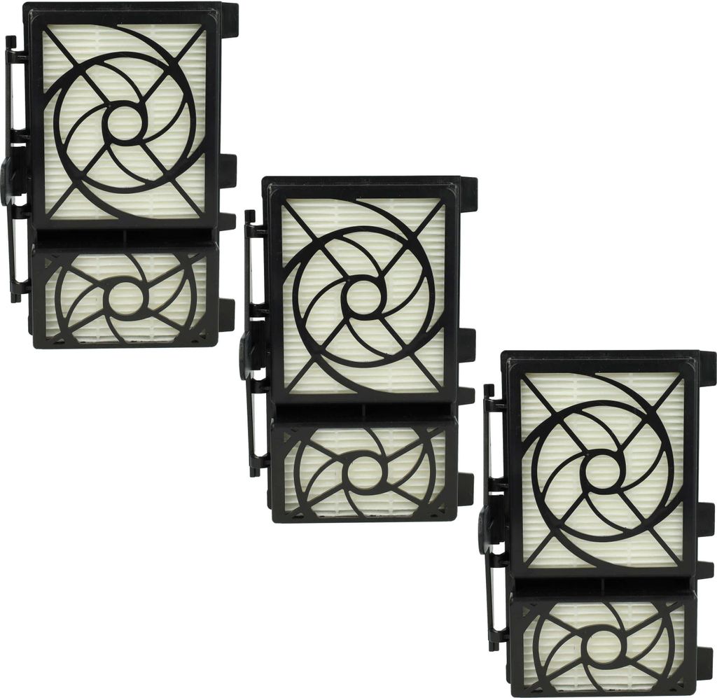 vhbw 3x Staubsaugerfilter Ersatz für Kärcher 2.860-273.0 für Staubsauger - HEPA-Filter Schwarz Weiß