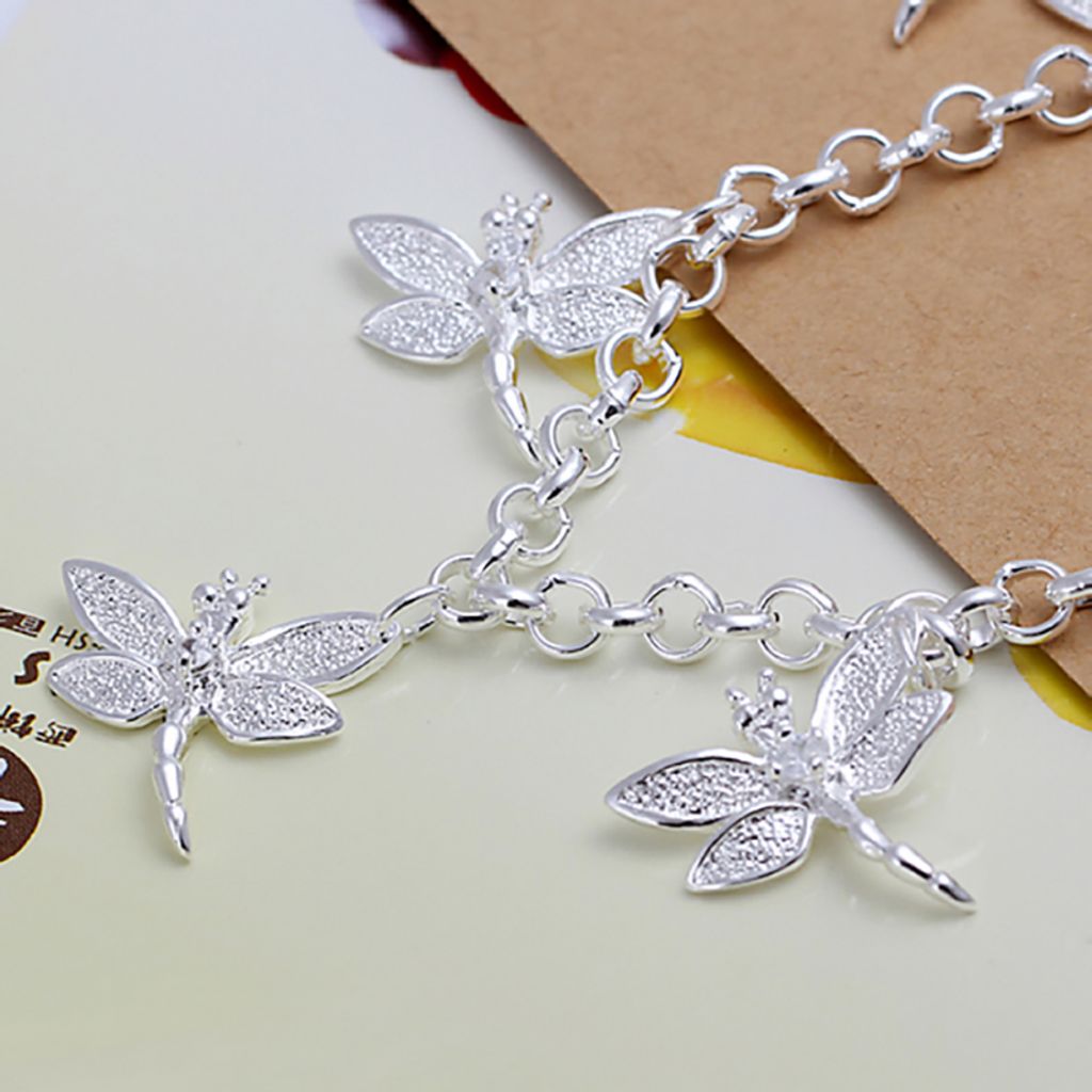 925 Sterling Silber Anhänger Libelle – Filigraner Charm Für Ketten, Handgefertigt, Im Samtbeutel