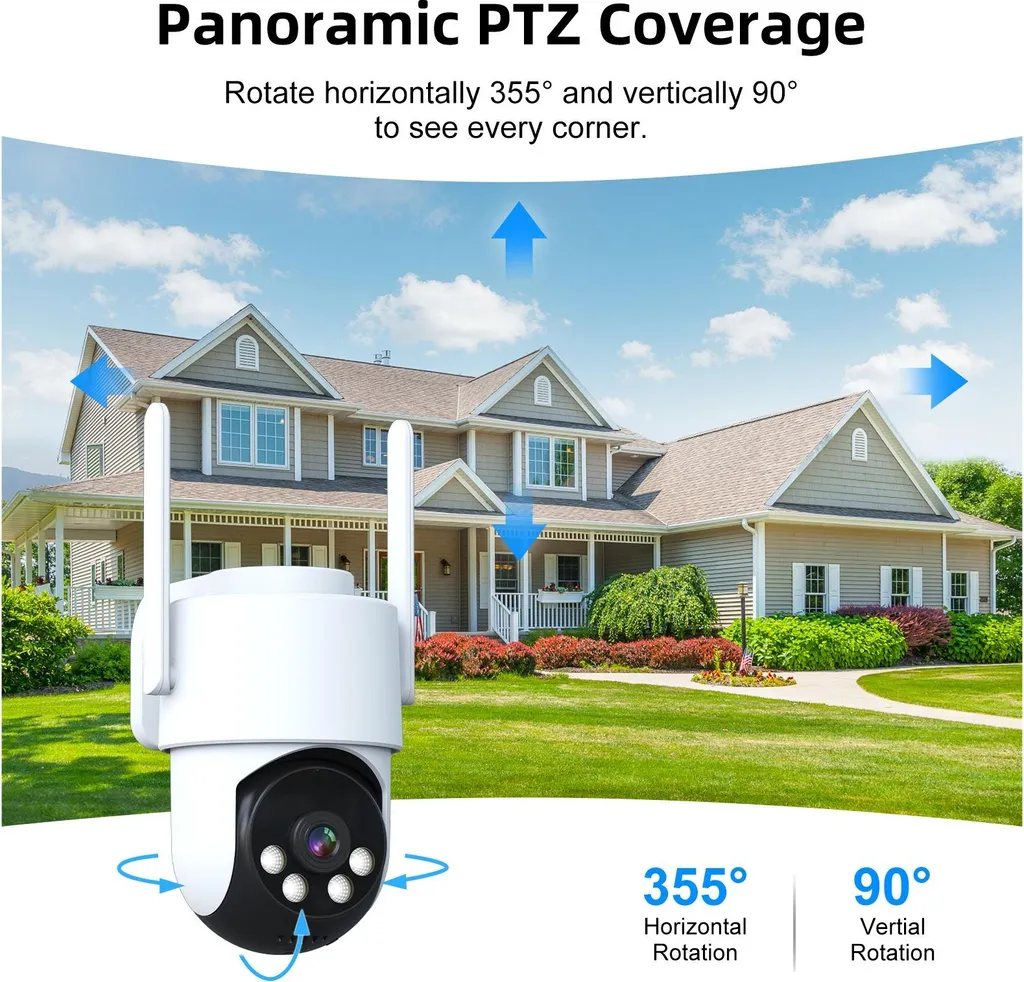 Offerta Telecamera PTZ Esterna 2MP - Sicurezza Wireless INF Smart - 4