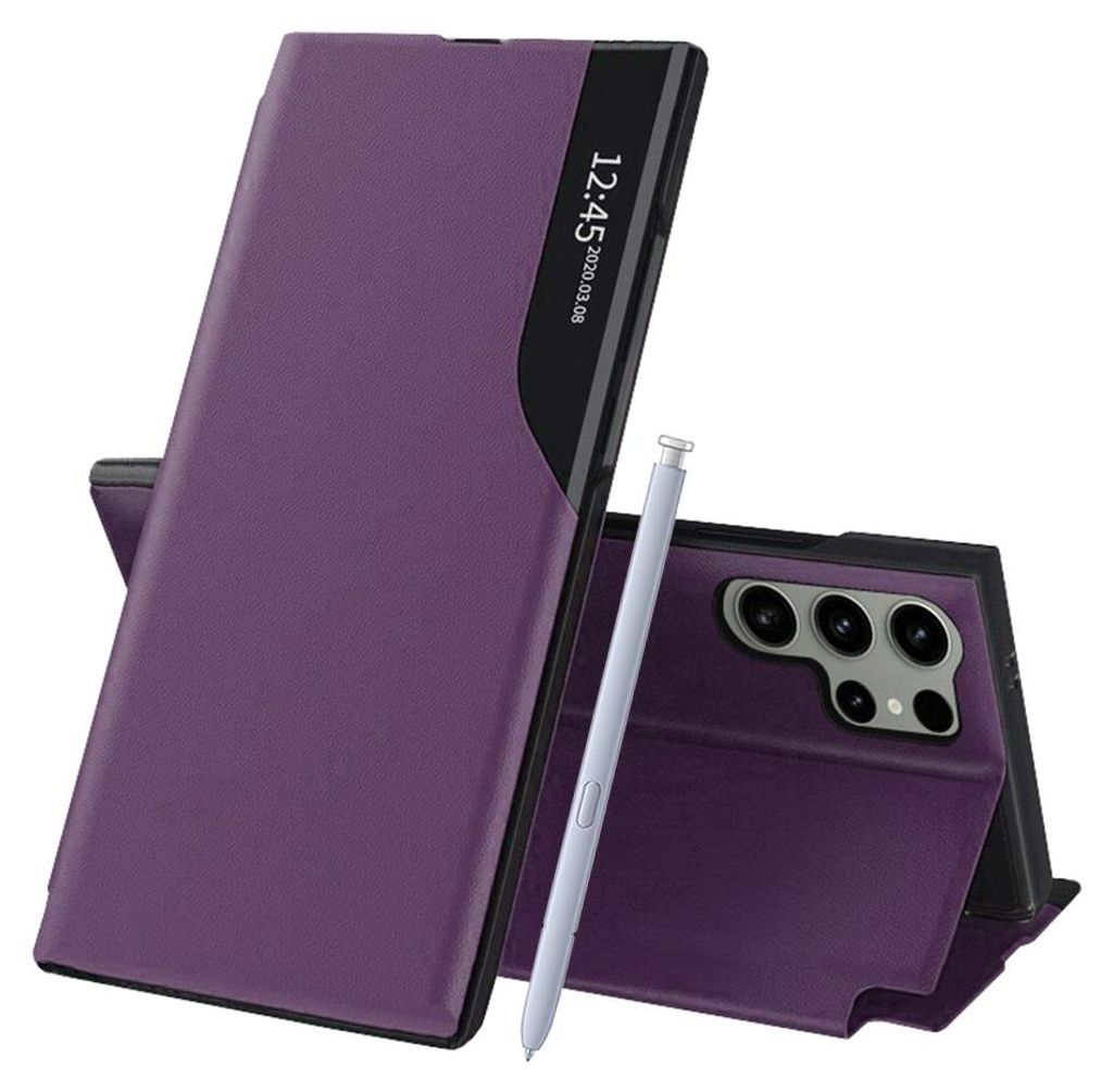 Techsuit eFold Book Klapphülle für Samsung Galaxy S25 Ultra - Lila
