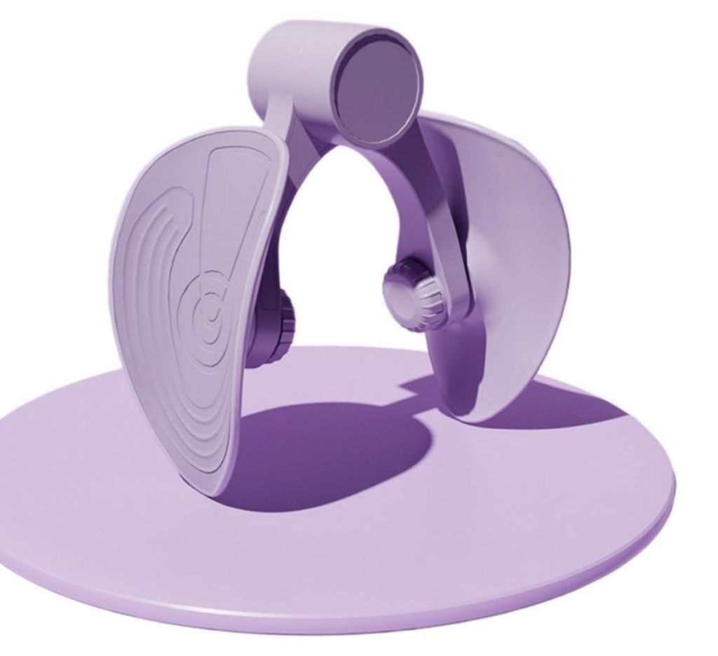 INF Beckenbodentrainer PP+PTE 23x10x18cm 360 Grad Rotation für Rückbildung und Yoga Violett