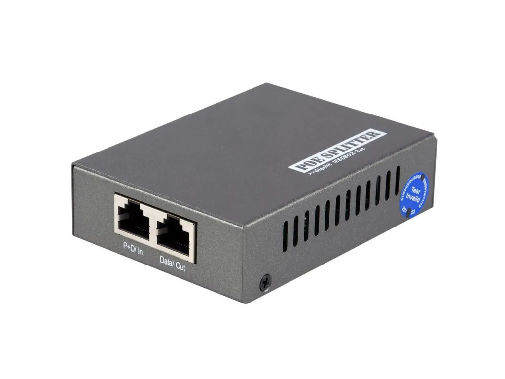 LevelOne POS-3000 : Splitter Gigabit 60W pour caméra PTZ 12V/24V PoE