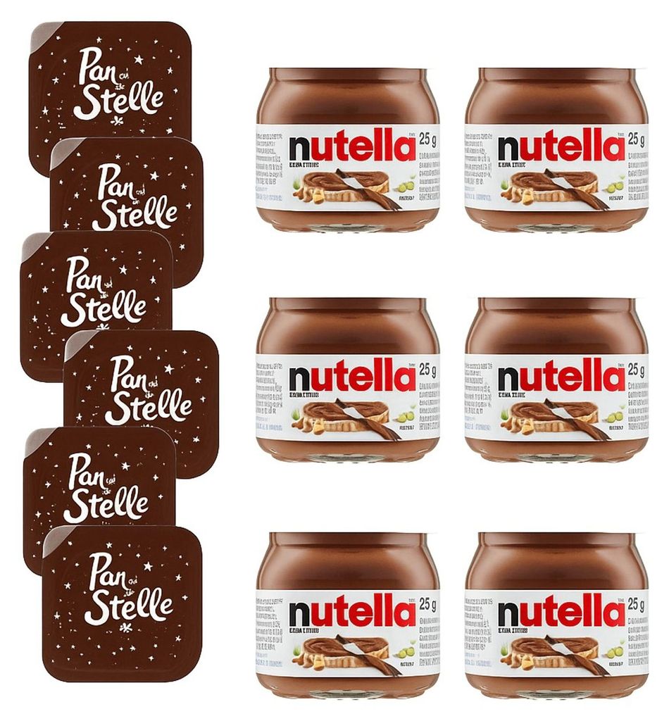 Crème Nutella Mini 6 x 25 g  Crème Pan di Stelle 6 x 15 g Image du produit 