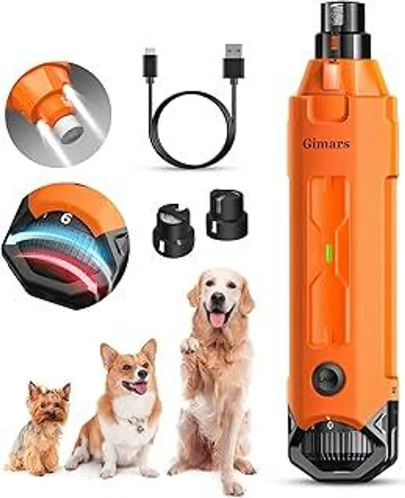 Gimars Lima Unghie Elettrica Professionale 12000 RPM 2 LED USB