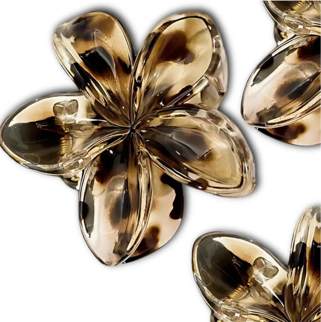 J&W Numen Fermaglio Leopardato per Capelli Donna - Resistente