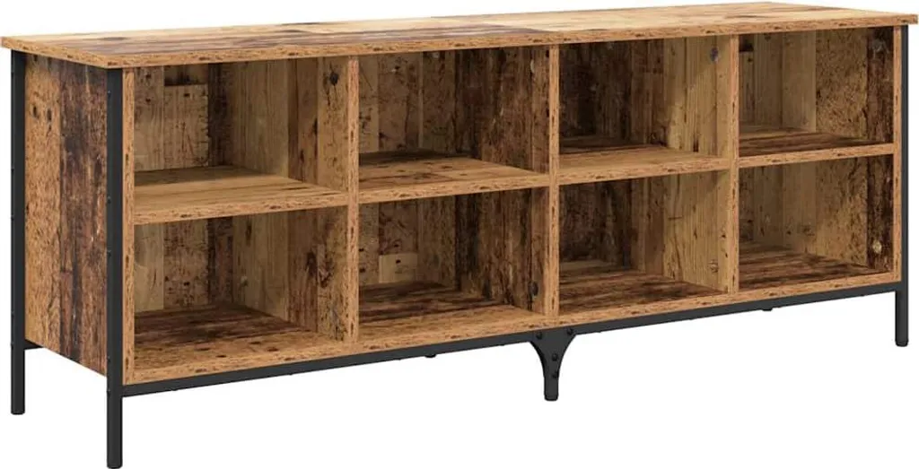 Scarpiera Salvaspazio 131 cm vidaXL - Mobiletto Ingresso Ferro e Legno