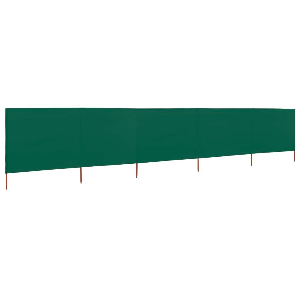 vidaXL Tissu brise-vent 5 pièces 600 x 160 cm vert Image du produit 