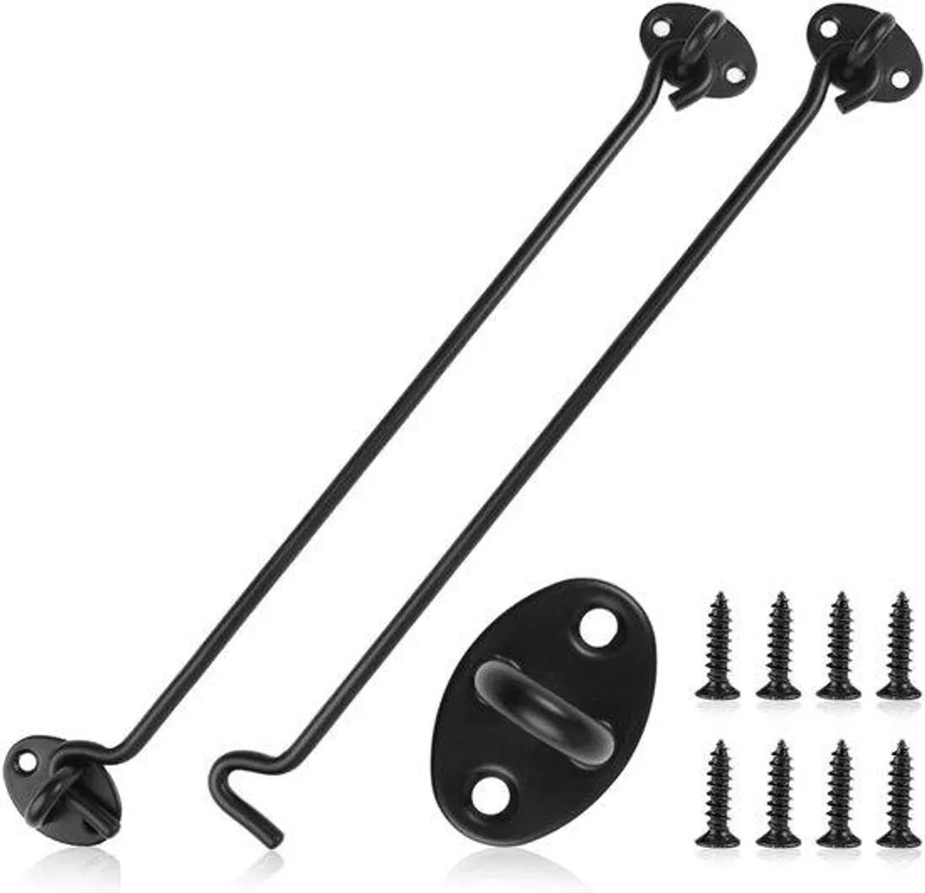 Loquet de fermeture 30 cm inox de sécurité pour porte et portillon jardin