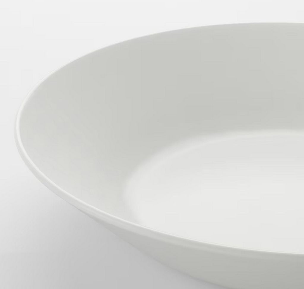 IKEA Oftast (6er Set) tiefe Teller 20cm weiß - Opalweiß Produktbild 2