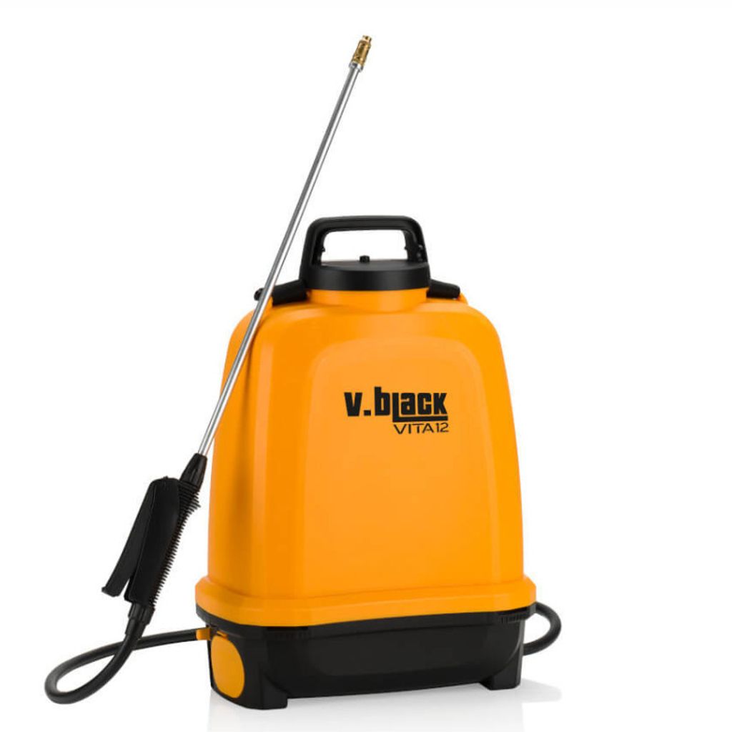 Volpi 23VBE12, Rucksack-Gartenspritzer, 12 l, Schwarz, Orange, Polypropylen, Draußen, 3,1 kg